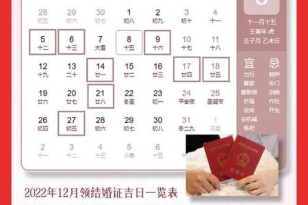 一月份结婚吉日