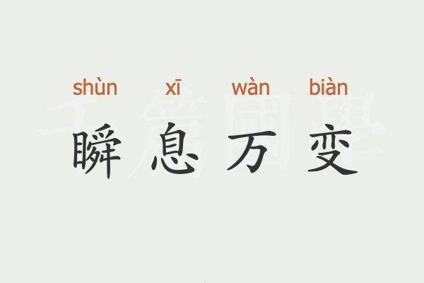 瞬息万变什么生肖(瞬息万变这个成语的意思是什么)