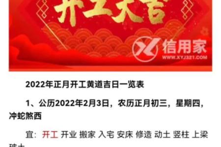 2023年开工开业吉日