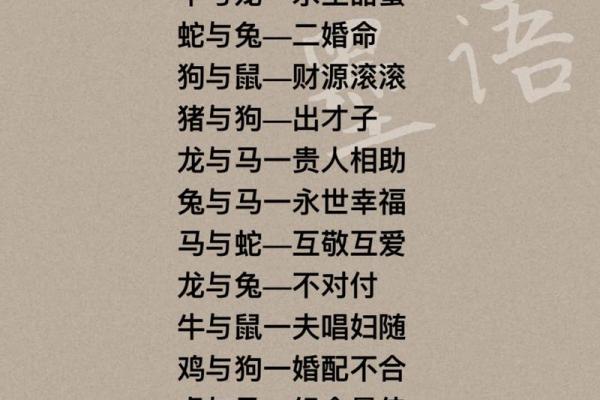 生肖合婚最佳配对表 生肖合婚最佳配对表