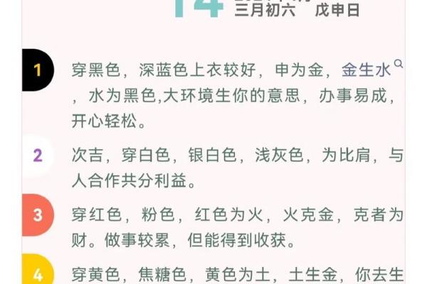 2025年4月31日今日五行穿衣颜色大吉