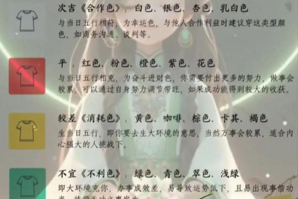 每日五行穿衣指南2025年4月23日