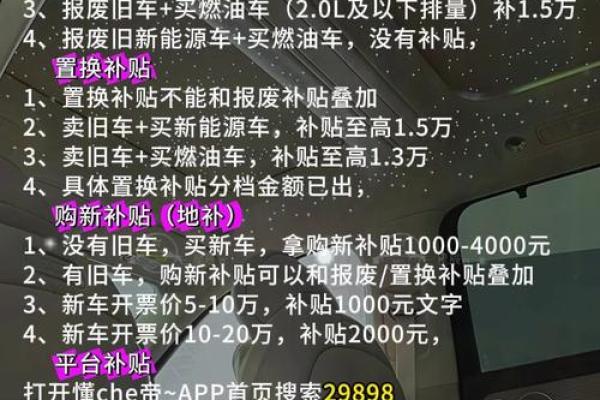 2025购车补贴政策最新消息