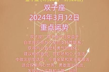 2025年4月12日双子座今日运势大全