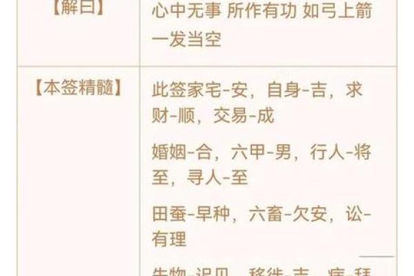 观音灵签四十七签姻缘