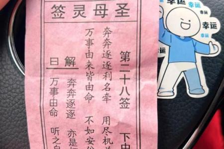 圣地圣母灵签解签大全