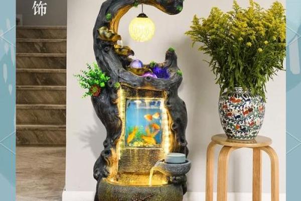风水摆件：树脂流水喷泉是什么样的-