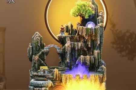 风水摆件：树脂流水喷泉是什么样的-