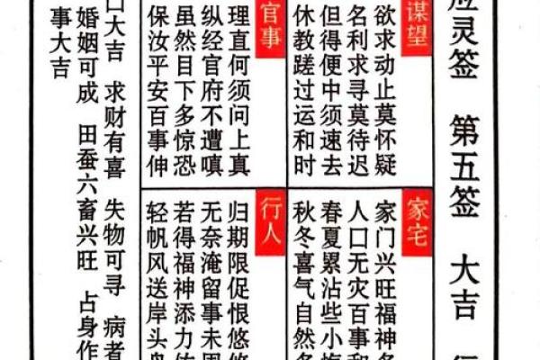 保生大帝灵签47签