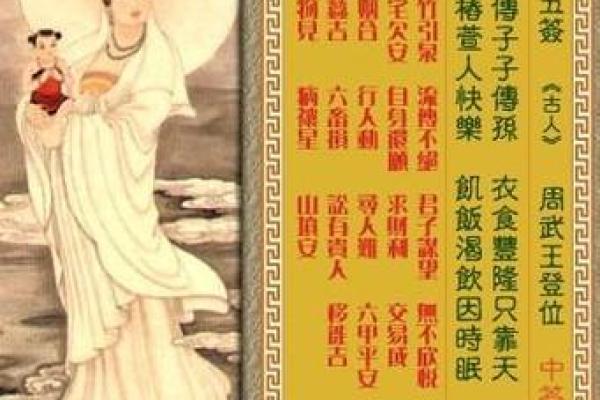 观音灵签82签问感情