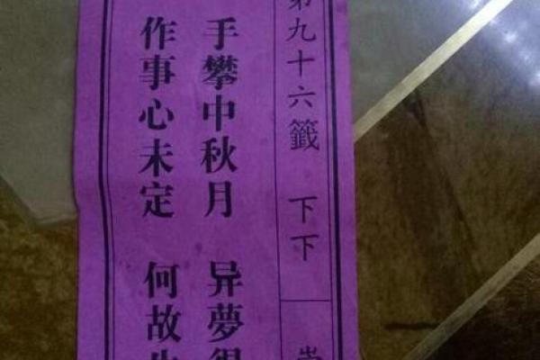 观音灵签95签问姻缘 观音灵签 95签？