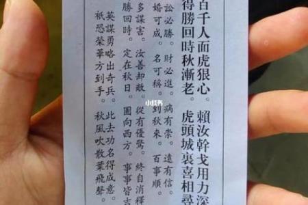 王大仙灵签第十三签解签