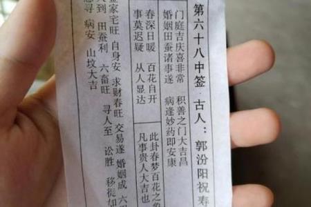 观音灵签28签求姻缘