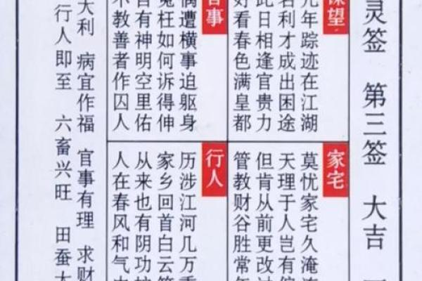 财神爷灵签60签解签大全