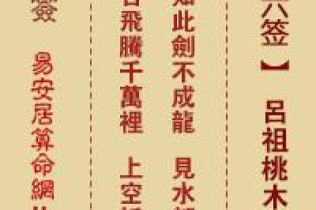 鸡足灵签解签36签