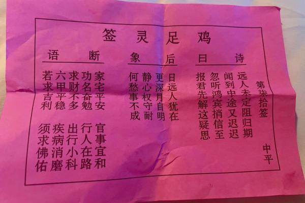 地藏王灵签解签书