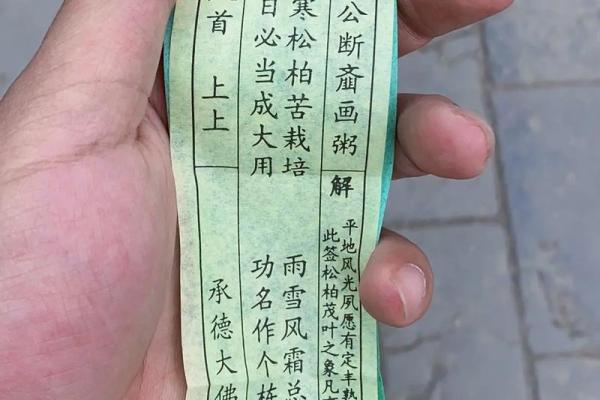 灵应祖师公灵签