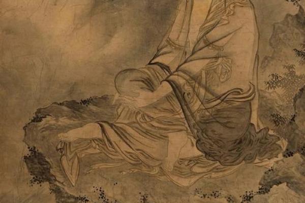 观音灵签舜天子传位水墨 观音灵签舜天子传位水墨