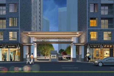 风水背对小区大门的房子