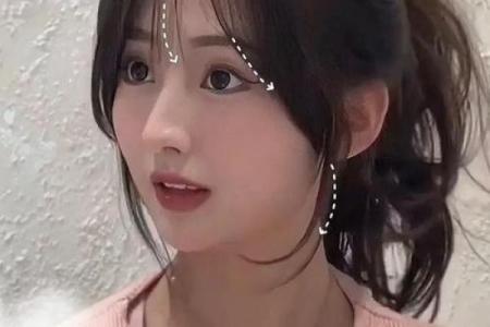 八字刘海怎么烫