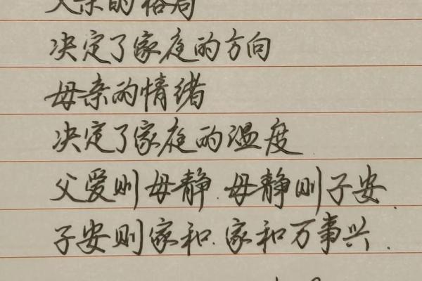 父亲的格局，也就是家庭的风水